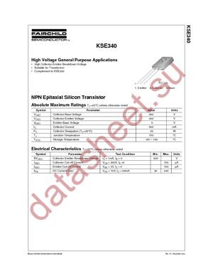 KSE340S datasheet  